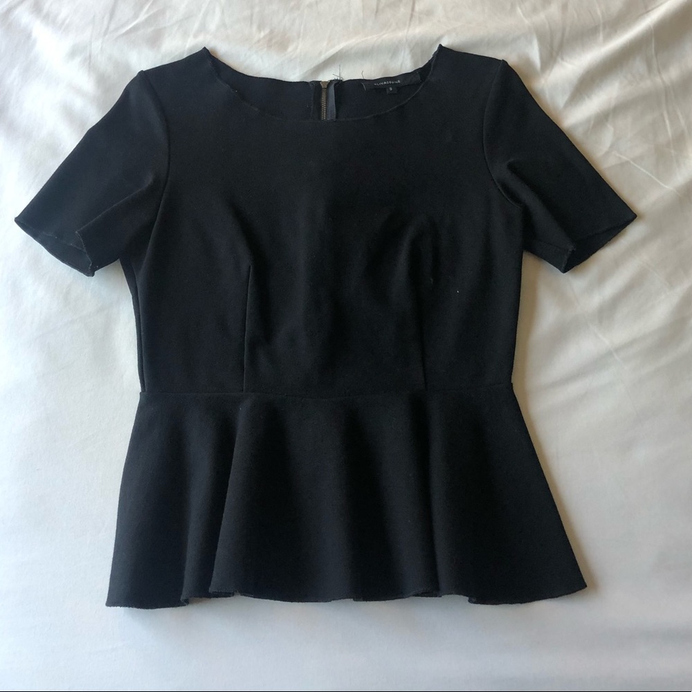 Black Peplum blouse